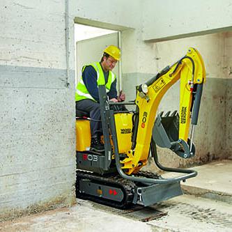 Kettenbagger Wacker Neuson 803 Action enge Durchfahrt