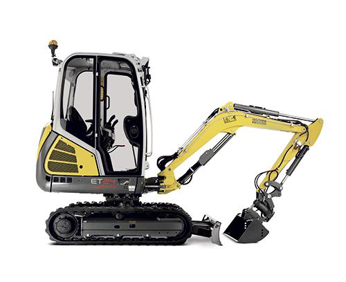 Kettenbagger Wacker Neuson ET24 Studio rechts aussen