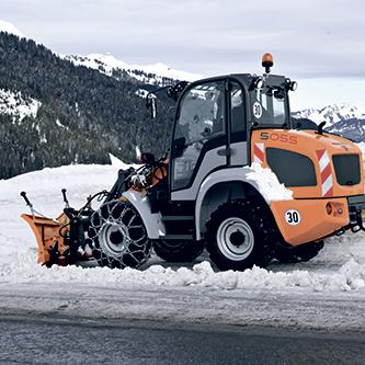 Radlader Kramer 5055 Action Winterdienst Schneeschild