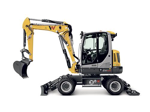 Mobilbagger Wacker Neuson EW65 Studio links aussen