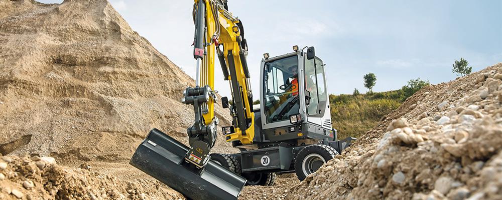 Wacker Neuson Mobilbagger EW65 Action