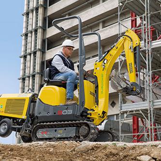 Kettenbagger Wacker Neuson 803 dual power und HPU8 Action