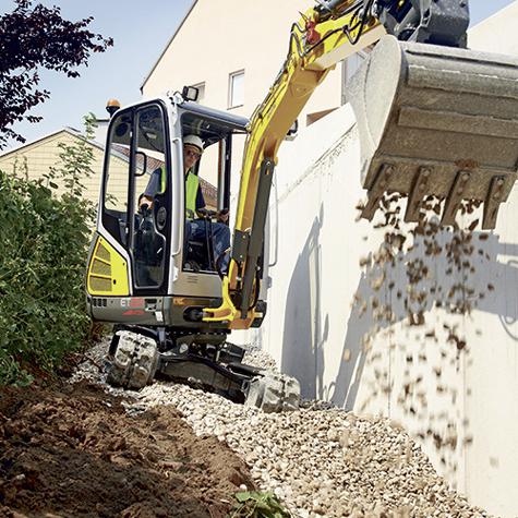 Kettenbagger Wacker Neuson ET20 mit Vertical Digging System (VDS) Action