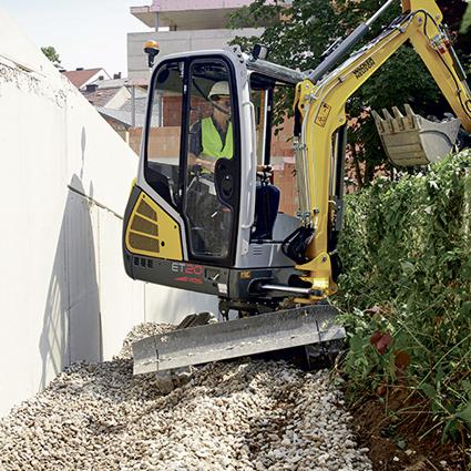 Kettenbagger Wacker Neuson ET20 mit Vertical Digging System (VDS) Action