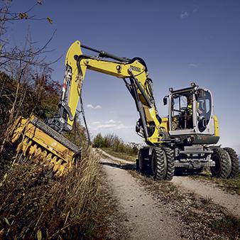 Mobilbagger Wacker Neuson EW100 Action