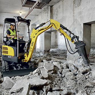 Zero Tail Kettenbagger Wacker Neuson EZ17 Action Abbruch