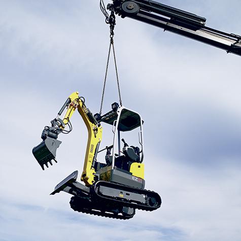 Zero Tail Kettenbagger Wacker Neuson EZ17 Transport