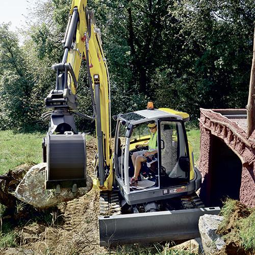 Zero Tail Kettenbagger Wacker Neuson EZ80 Action