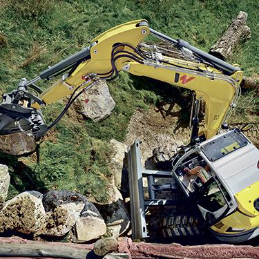 Zero Tail Kettenbagger Wacker Neuson EZ80 Action