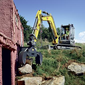 Zero Tail Kettenbagger Wacker Neuson EZ80 Action