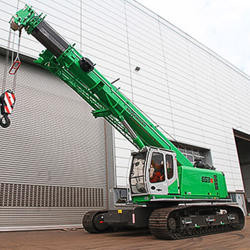 Teleskopkran Sennebogen 653 Raupe Action