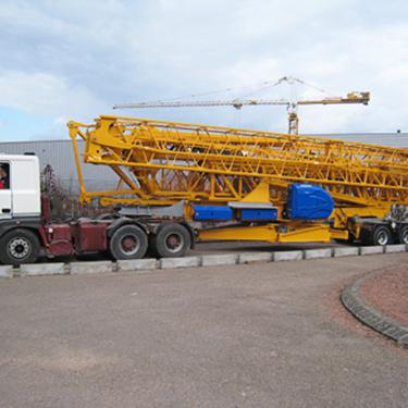 Turmdrehkran Untendreher Potain Igo T 130 Transport