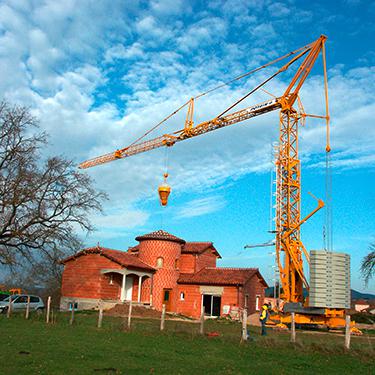 Turmdrehkran Untendreher Potain Igo T 70 A Action