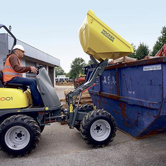 Raddumper Wacker Neuson 1001 Action Hochkippmulde