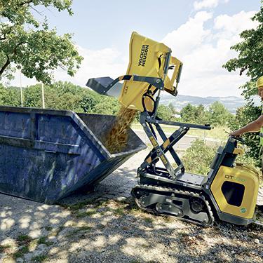 Elektro Dumper Kettendumper Wacker Neuson DT10e Action Hochkippmulde Selbstladeeinrichtung