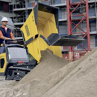 Elektro Dumper Kettendumper Wacker Neuson DT10e Action Hochkippmulde Selbstladeeinrichtung