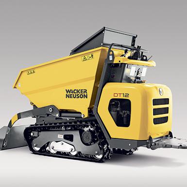 Wacker Neuson Kettendumper DT12 Studio links aussen Selbstladeeinrichtung