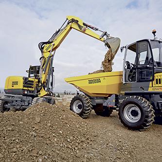 Raddumper Wacker Neuson DW90 Action Drehkippmulde