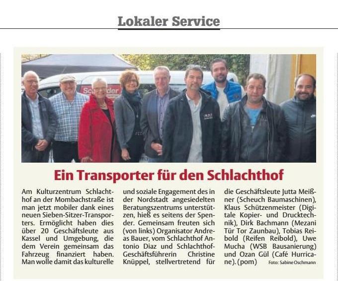 HNA Transporter für das Kulturzentrum Schlachthof