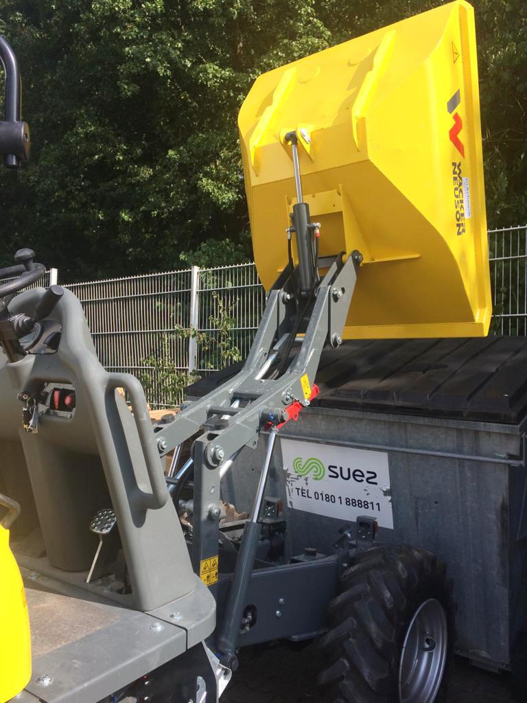 Elektro Raddumper Mobildumper Dumper DW15e neu in unserem Mietpark