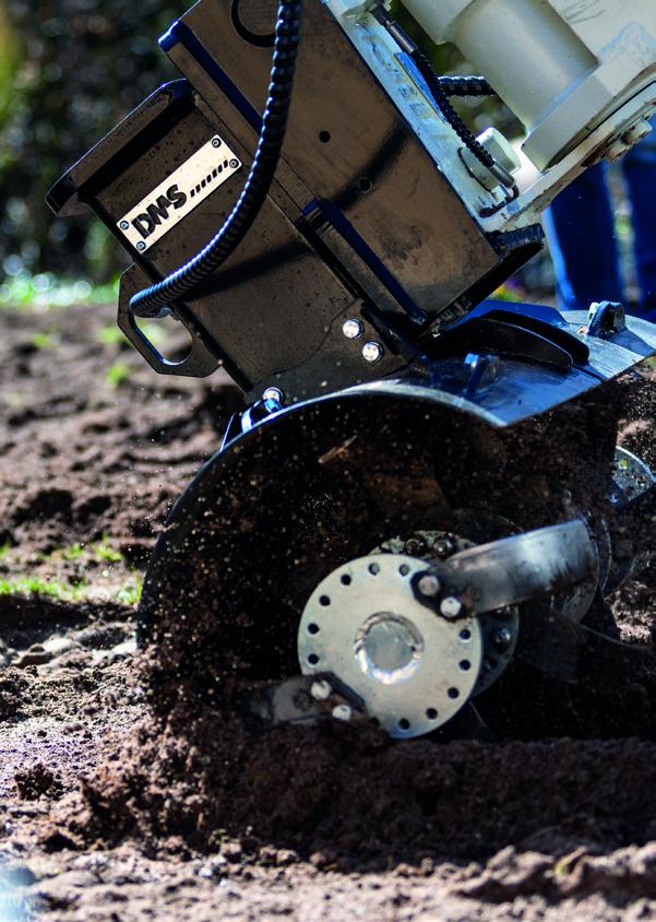 DMS Bodenfräse BF35 Anbaugerät für Minibagger und Kompaktbagger