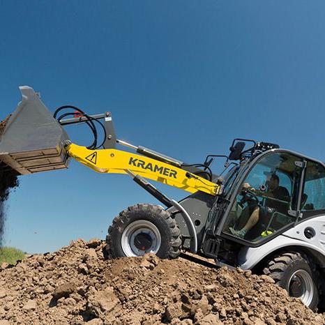 Radlader Lader Stapler Schaufellader ungeteilter Rahmen Allradantrieb Allrad Kramer Kramer 5075 Action