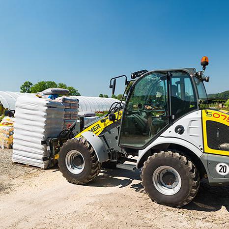 Radlader Lader Stapler Schaufellader ungeteilter Rahmen Allradantrieb Allrad Kramer Kramer 5075 Action