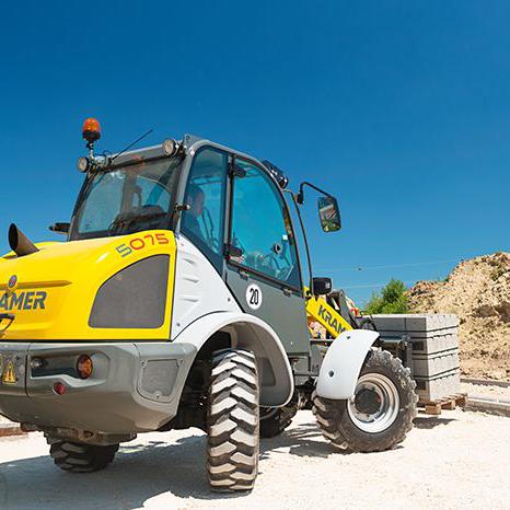 Radlader Lader Stapler Schaufellader ungeteilter Rahmen Allradantrieb Allrad Kramer Kramer 5075 Action