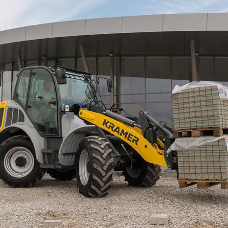 Radlader Lader Stapler Schaufellader ungeteilter Rahmen Allradantrieb Allrad Kramer Kramer 8105 Action