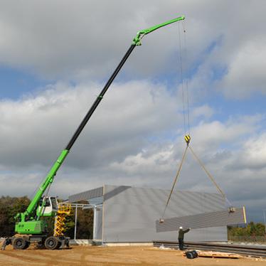 Teleskopkran Kran Teleskop Telekran Sennebogen 613 Mobil Action