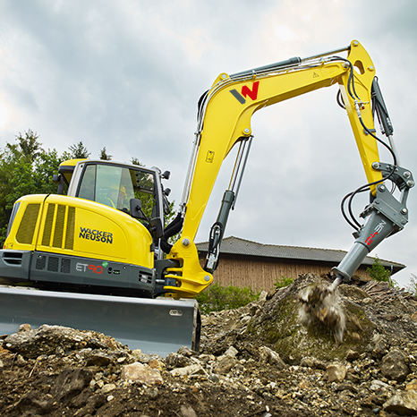 Kettenbagger Raupenbagger Raupe Bagger Kompaktbagger Wacker Neuson ET90 Action