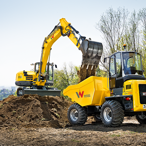 Raddumper Dumper Wacker Neuson DW100 Action