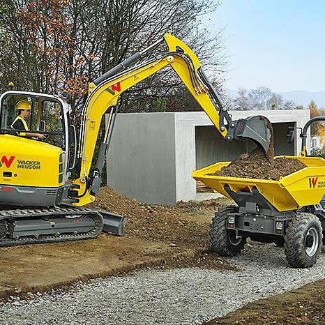 Raddumper Dumper Wacker Neuson DW50 Action