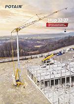 Broschüre Turmdrehkran Untendreher Potain Hup 32-27