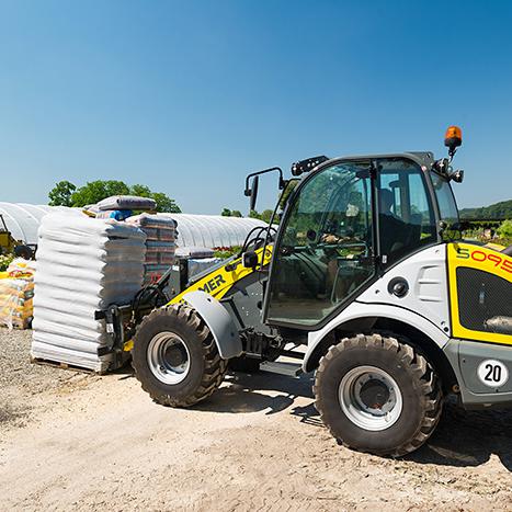 Radlader Lader Stapler Schaufellader ungeteilter Rahmen Allradantrieb Allrad Kramer Kramer 5095 Action