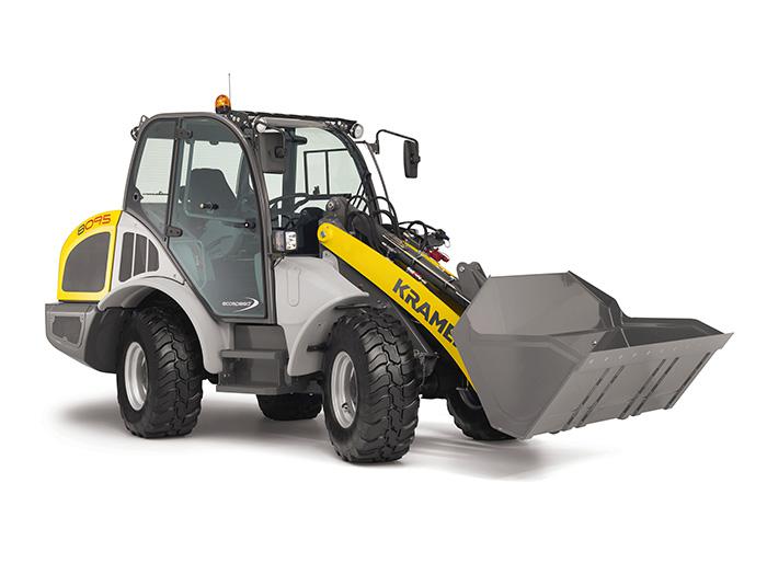 Radlader Lader Stapler Schaufellader ungeteilter Rahmen Allradantrieb Allrad Kramer Kramer 8095 Studio rechts aussen