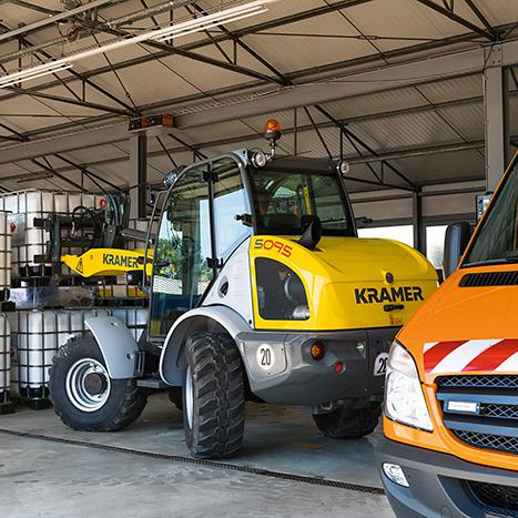 Radlader Lader Stapler Schaufellader ungeteilter Rahmen Allradantrieb Allrad Kramer Kramer 5095 Action