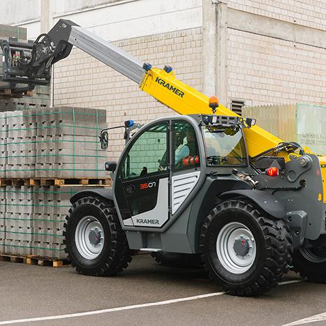 Teleskoplader Teleskop Lader Allrad Allradlenkung ungeteilter Rahmen Kramer 3507 Action