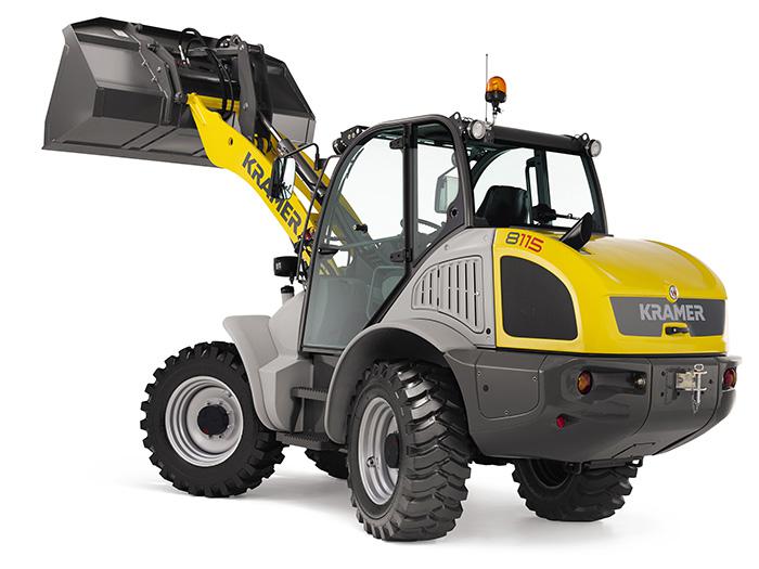 Radlader Lader Stapler Schaufellader ungeteilter Rahmen Allradantrieb Allrad Kramer Kramer 8115 Studio links aussen