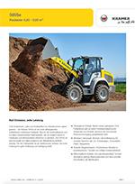 Produktinformation Datenblatt zum Radlader Lader Minilader Allrad Allradlenkung Kompaktlader vollelektrisch Elektro Eletroradlader Kramer 5055e
