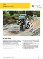 Produktinformation Datenblatt zum Radlader Lader Kramer 5065