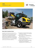 Produktinformation Datenblatt zum Radlader Lader Kramer 8085