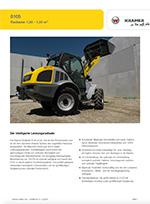 Produktinformation Datenblatt zum Radlader Lader Kramer 8105