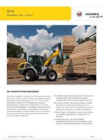 Produktinformation Datenblatt zum Radlader Lader Kramer 8115