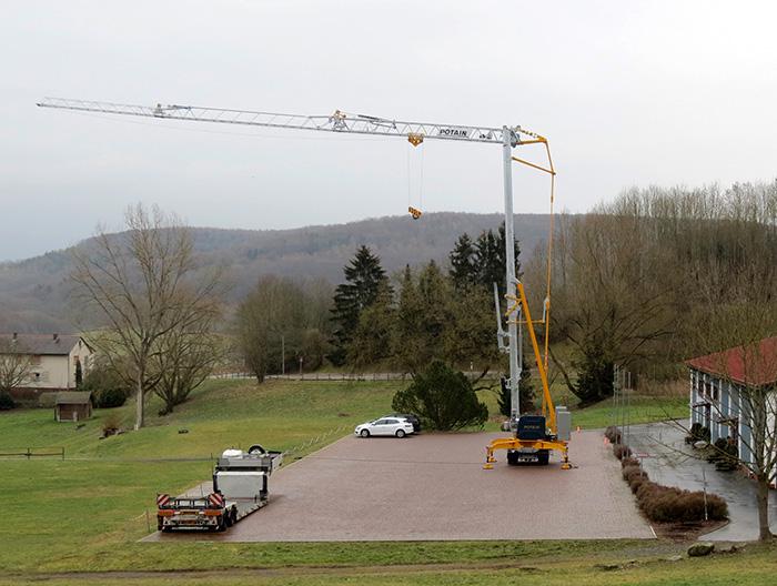 Turmdrehkran Selbstmontagekran Potain Hup M 28-22 Action