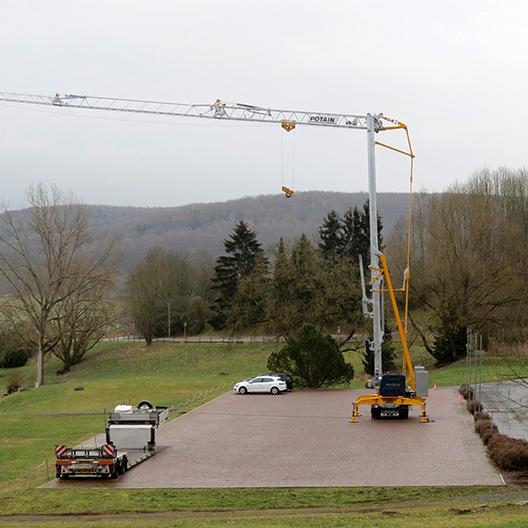 Turmdrehkran Selbstmontagekran Potain Hup M 28-22 Action