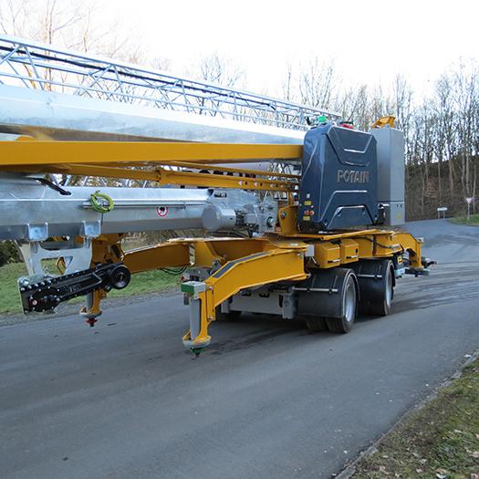 Turmdrehkran Selbstmontagekran Potain Hup M 28-22 Transport