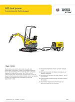 Produktinformation Datenblatt zum Kettenbagger Raupenbagger Bagger Raupe Kompaktbagger Wacker Neuson 803 dual power Elektro-Hydraulikaggregat HPU8