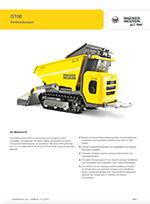 Produktinformation Datenblatt zum Kettendumper Raupendumper Dumper Wacker Neuson DT08
