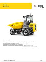 Produktinformation Datenblatt zum Raddumper mobiler Dumper Wacker Neuson DW90